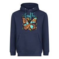 Navy faith leopard butterfly Heavyweight Hoodie - JahusDesignShop