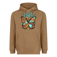Toasted Coconut faith leopard butterfly Heavyweight Hoodie - JahusDesignShop