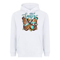 White faith leopard butterfly Heavyweight Hoodie - JahusDesignShop