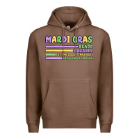 Chestnut mardi gras beads Premium Hoodie - MaliasSmallBusiness