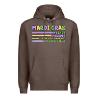 Coffee mardi gras beads Premium Hoodie - MaliasSmallBusiness