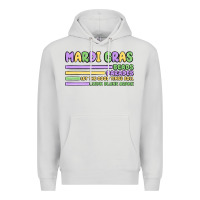 Dove Grey mardi gras beads Premium Hoodie - MaliasSmallBusiness