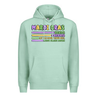 Seafoam mardi gras beads Premium Hoodie - MaliasSmallBusiness