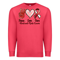 Cardinal peace love cure head and neck cancer Premium Sweatshirt - Jasminsmagicworld