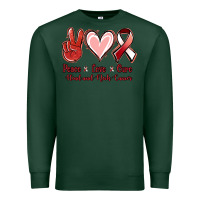 Sports Green peace love cure head and neck cancer Premium Sweatshirt - Jasminsmagicworld