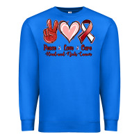 True Royal peace love cure head and neck cancer Premium Sweatshirt - Jasminsmagicworld