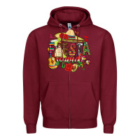 Burgundy fiesta squad Zipper Hoodie - CTS Tumbler Store