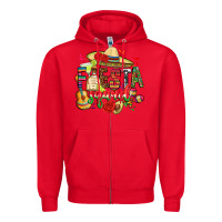 Red fiesta squad Zipper Hoodie - CTS Tumbler Store