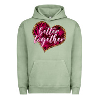 Pigment Oil Green better together Urban Hoodie - NancyCooperArtShop