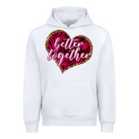 White better together Urban Hoodie - NancyCooperArtShop