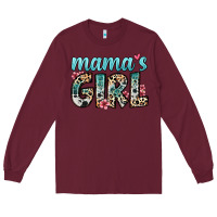 Burgundy mama s girl Long Sleeve Tee - Zillion Design Studio
