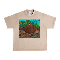 French Oak custom cactus and sunflowers leopard turquoise Urban Heavy Tee - Artiststas