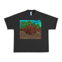 Pigment Black custom cactus and sunflowers leopard turquoise Urban Heavy Tee - Artiststas