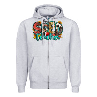 Heather Grey special education teacher Zipper Hoodie - Zillion Design Studio