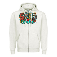 Oatmeal Heather special education teacher Zipper Hoodie - Zillion Design Studio