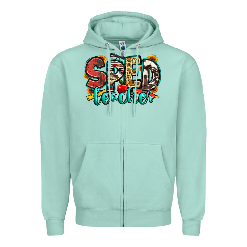 Special Education Teacher Zipper Hoodie by Zillion Design Studio | Teevron