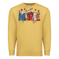 Antique Gold american nurse Premium Sweatshirt - BundleAndBundleShop