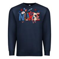 Navy american nurse Premium Sweatshirt - BundleAndBundleShop