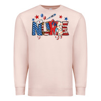 Pale Pink american nurse Premium Sweatshirt - BundleAndBundleShop