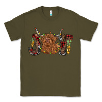 Army Green joy highland cow Classic Tee - RanaPortraitStore