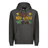 Charcoal Heather 100 days y'all Premium Hoodie - MaliasSmallBusiness