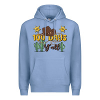 Colony Blue 100 days y'all Premium Hoodie - MaliasSmallBusiness
