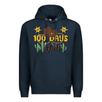 Navy 100 days y'all Premium Hoodie - MaliasSmallBusiness