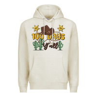 Oatmeal Heather 100 days y'all Premium Hoodie - MaliasSmallBusiness