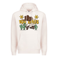 Pale Pink 100 days y'all Premium Hoodie - MaliasSmallBusiness