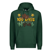 Sports Green 100 days y'all Premium Hoodie - MaliasSmallBusiness