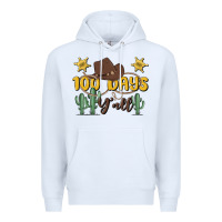 White 100 days y'all Premium Hoodie - MaliasSmallBusiness