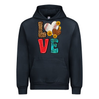 Navy western love baseball Urban Hoodie - NancyCooperArtShop