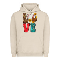 Pigment French Oak western love baseball Urban Hoodie - NancyCooperArtShop