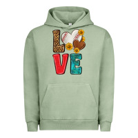 Pigment Oil Green western love baseball Urban Hoodie - NancyCooperArtShop