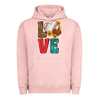 Pigment Salmon western love baseball Urban Hoodie - NancyCooperArtShop