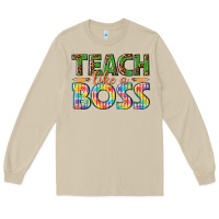 Mushroom teach like a boss Long Sleeve Tee - texasbilliewilder