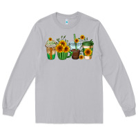 Moon Dust sunflowers coffee cups Long Sleeve Tee - AdoDesignShop