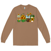 Toasted Coconut sunflowers coffee cups Long Sleeve Tee - AdoDesignShop