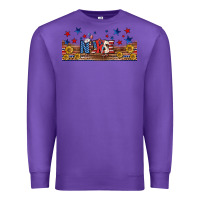 Purple american nurse libbey glass Premium Sweatshirt - BundleAndBundleShop