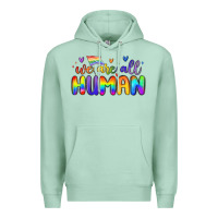 Seafoam we are all human Premium Hoodie - MaliasSmallBusiness