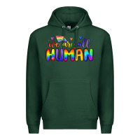 Sports Green we are all human Premium Hoodie - MaliasSmallBusiness