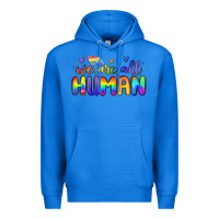 True Royal we are all human Premium Hoodie - MaliasSmallBusiness