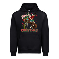 Black howdy christmas cowboy santa Urban Hoodie - MaliasSmallBusiness