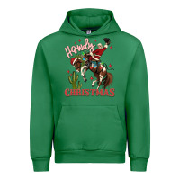 Emerald howdy christmas cowboy santa Urban Hoodie - MaliasSmallBusiness