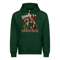 Forest Green howdy christmas cowboy santa Urban Hoodie - MaliasSmallBusiness