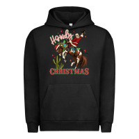 Pigment Black howdy christmas cowboy santa Urban Hoodie - MaliasSmallBusiness
