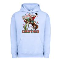 Pigment Grape Ice howdy christmas cowboy santa Urban Hoodie - MaliasSmallBusiness