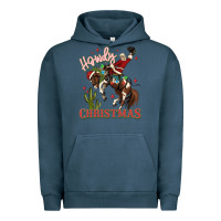 Howdy Christmas Cowboy Santa Urban Hoodie | Teevron