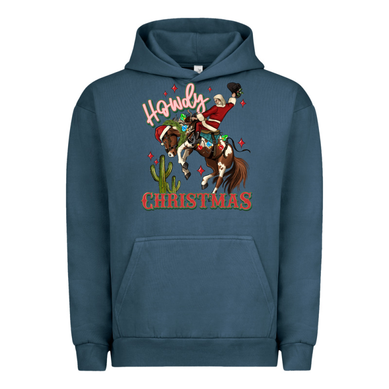 Howdy Christmas Cowboy Santa Urban Hoodie by MaliasSmallBusiness | Teevron