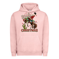 Pigment Salmon howdy christmas cowboy santa Urban Hoodie - MaliasSmallBusiness